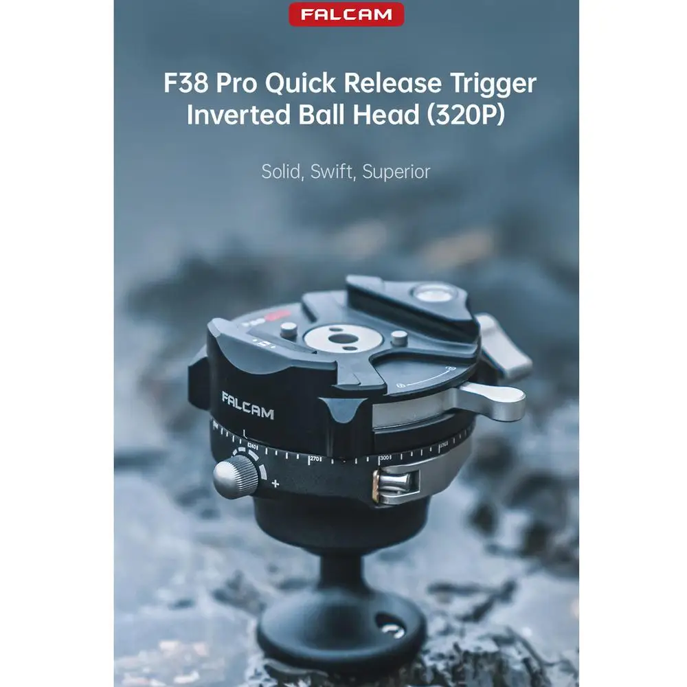 Falcam F38 Pro QR Trigger Inverted Ball Head for TreeRoot Quick Lock Tripod