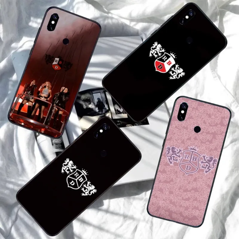 RBD Fashion Mobile Cell Phone Case for Xiaomi Redmi Note 12 11 10 9T 8 7 Pro 9 9A 9C 8 Black Soft Phone Cover Funda image 2