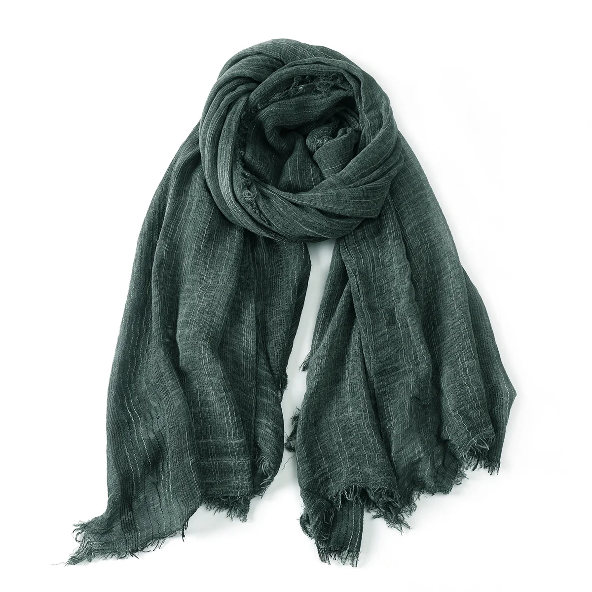 Herfst Winter Mode Mannen Sjaals Katoen Linnen Gestreepte mannen Warme Halsdoek Korte Kwastje Sjaal Mannelijke Accessoires Bufandas