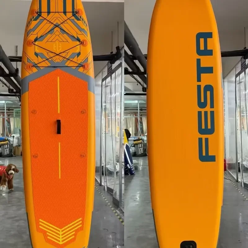 10'6 All-in-One Inflatable SUP Board Complete Set Stand Up Paddle Board for Racing
