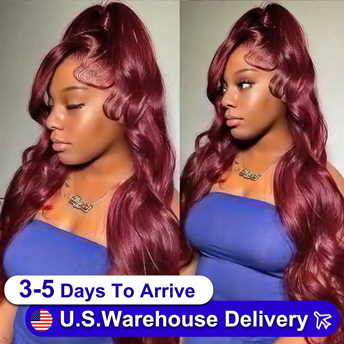 

30 Inch Burgundy 13x4 Body Wave Red Lace Front Human Hair Wig 99J Colored Lace Frontal Wig Human Hair Wigs For Women