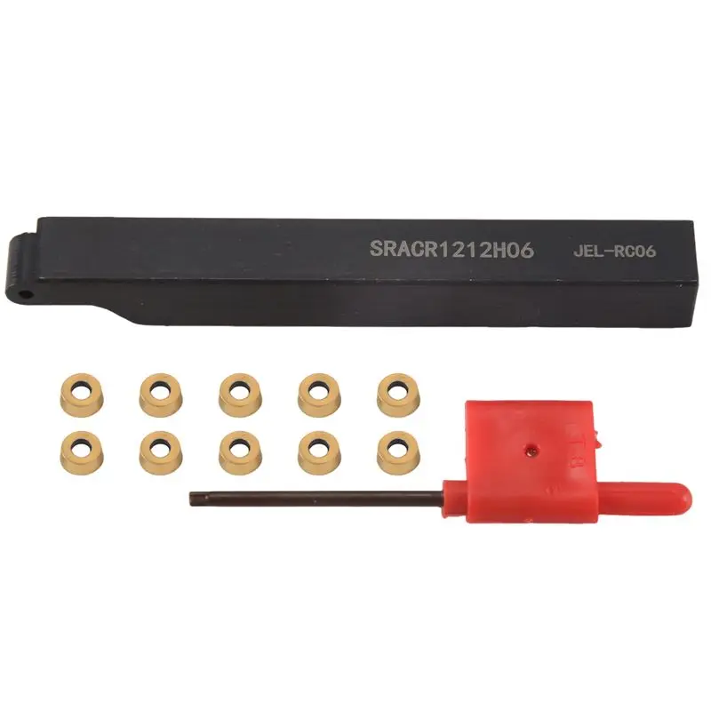 SRACR1212H06 حامل + فهرسة عمود تخريم وجع + 10 قطعة كربيد إدراج شفرات للمخرطة تحول أداة آلة أداة مجموعات-AA98