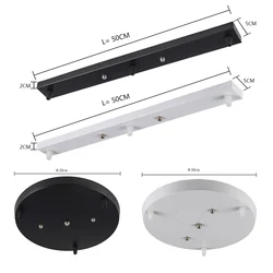 Three Lamps lamp Base pendant  lights fittings High-grade Lighting Accessories black white Round rectangle  lighting Accessory