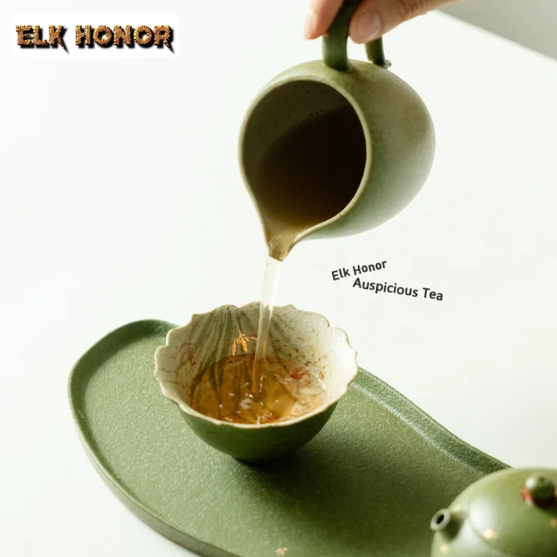 90ml Hand-painted Orchid Flower Mouth Teacup Traditional Tea Bowl Mug Tea-tasting Fragrance Cup Jianzhan Master Cups Tea Service