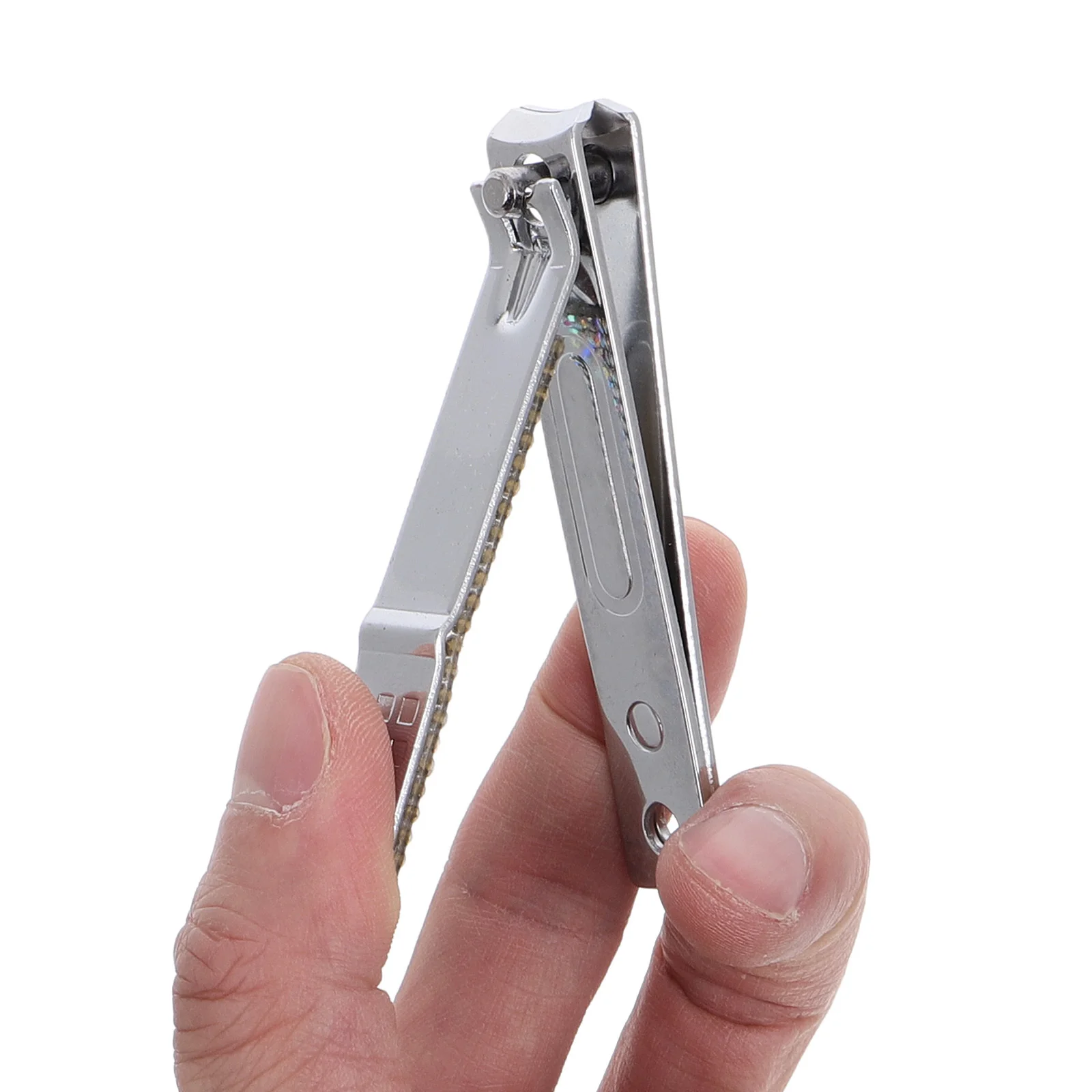 ダイヤモンドがちりばめられたステンレス鋼の爪切りセット、飛散防止、マニキュア・ペディキュアキット、家庭用・旅行用、指の爪・足の爪カッター・トリマー