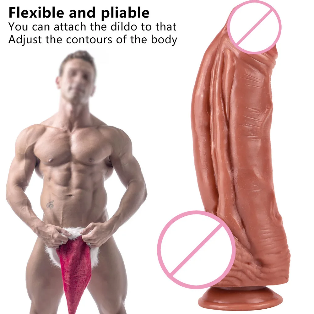 Newest! Super Big Strong Dildo With Suction Cup Real Skin Texture Simulation Penis For Female Masturbation Adult Fisting Sex Toy