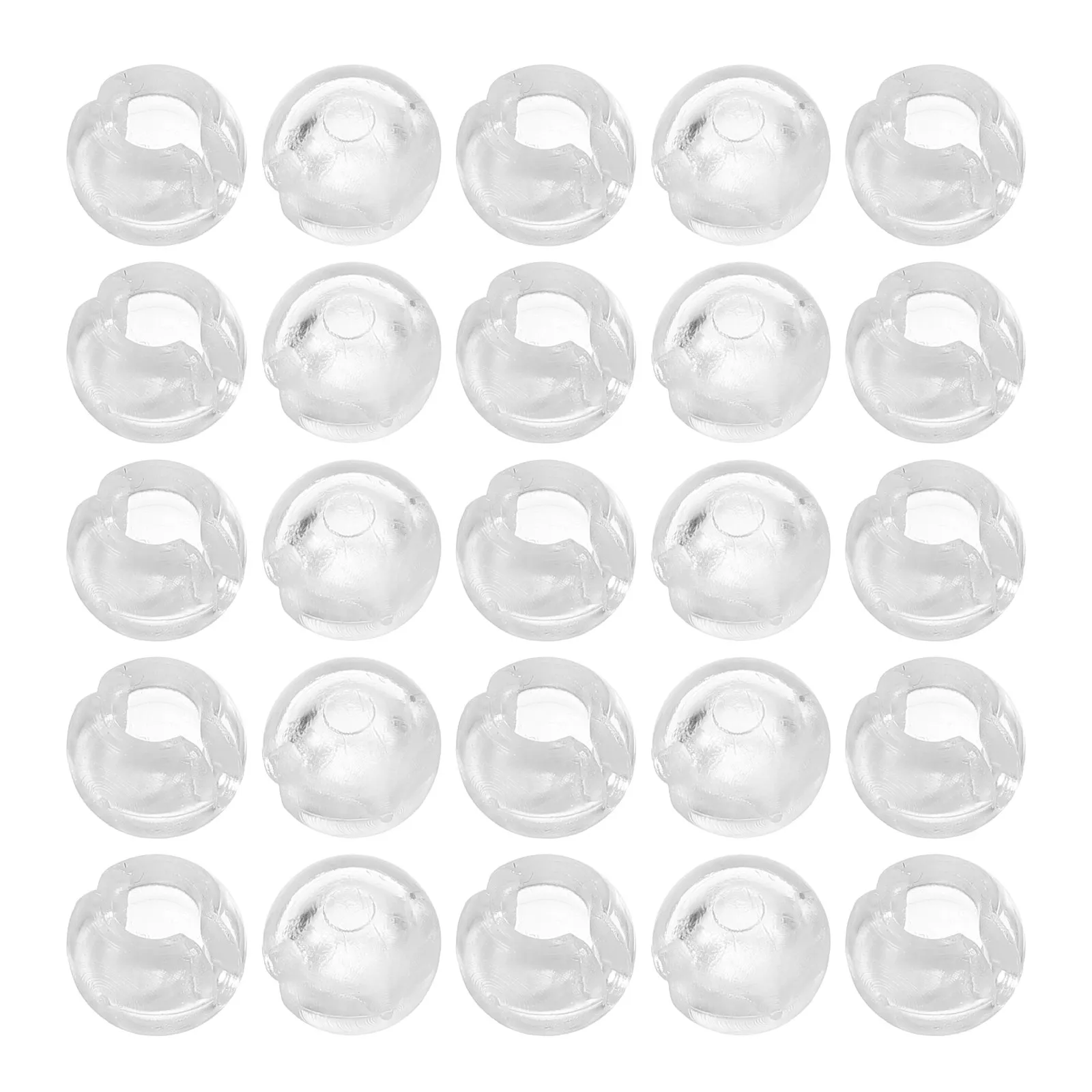 25Pcs Beaded Chain Stop Transparent Replacement for Blinds Curtains Beads Chain Fixer Vertical Blind Accessories Window Curtain