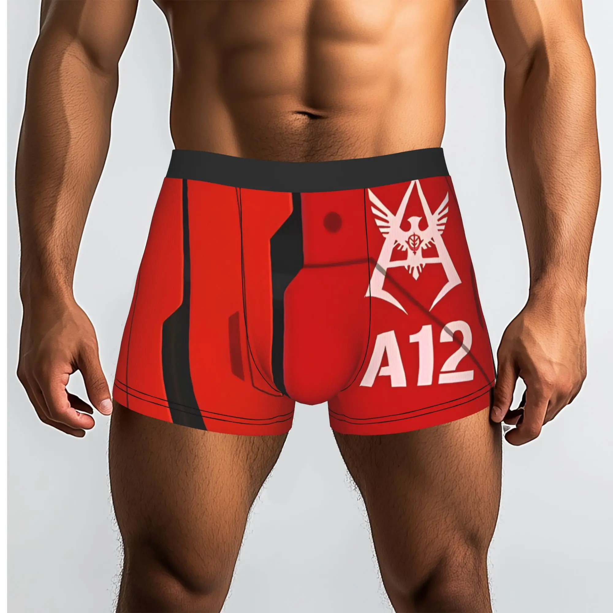 

Gundam 27 BANDAI Underpants Homme Panties Man Underwear Print Shorts Boxer Briefs