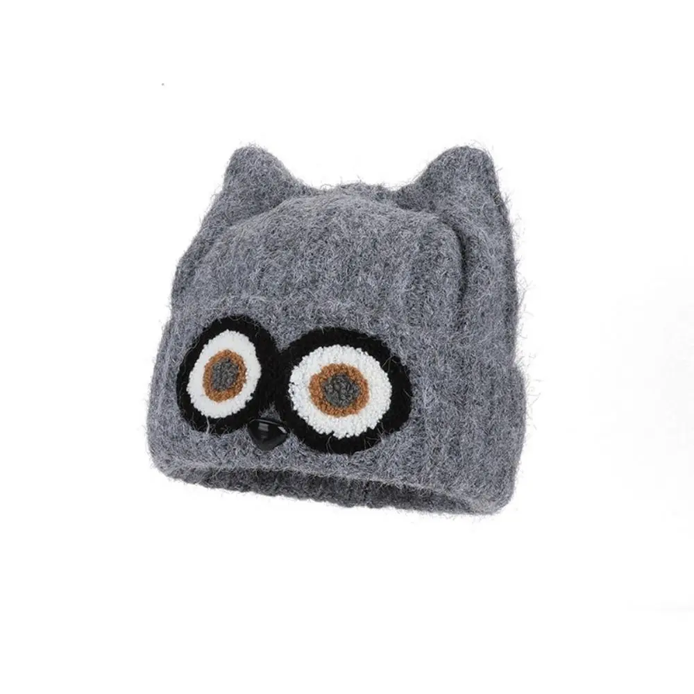 Knit Design Knitted Beanie Hat Thick Material Ear-Warming Feature Woolen Winter Cap Ear Protection Crochet Style Warm Hat