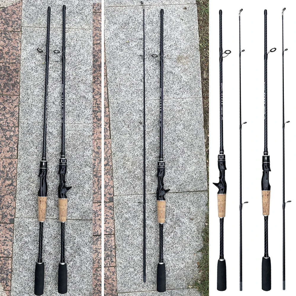 Trout Fishing Rod Carbon Fiber Long Casting Spinning ML Action Ultra-light Lure Rods Bait Weight 8-25g for Sea Bass Pike Fishing