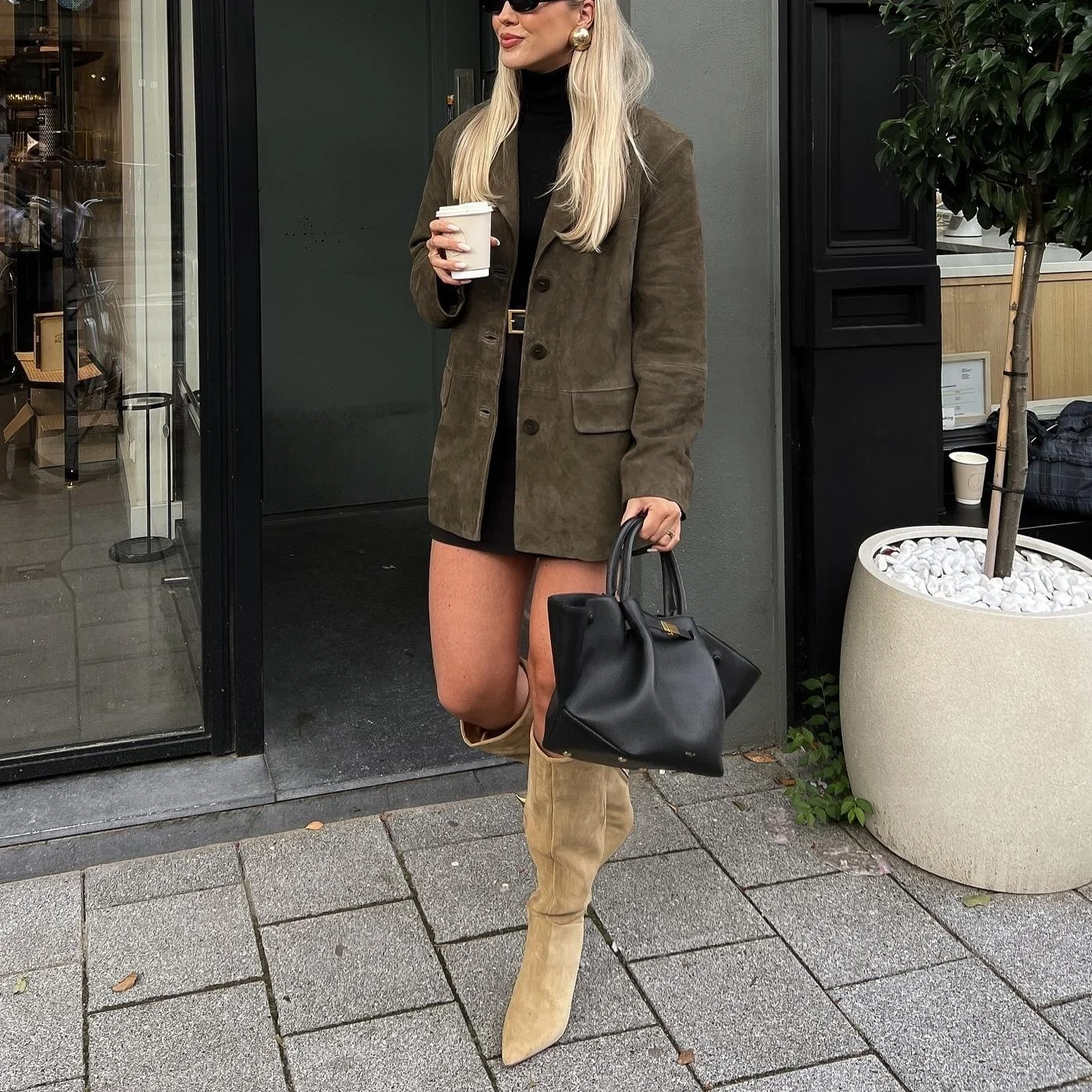 

Spring New Arrival Women's Casual Long Sve Lapel Single Button Suede Suit Jaet Loose Fit Commute Sle Faionable