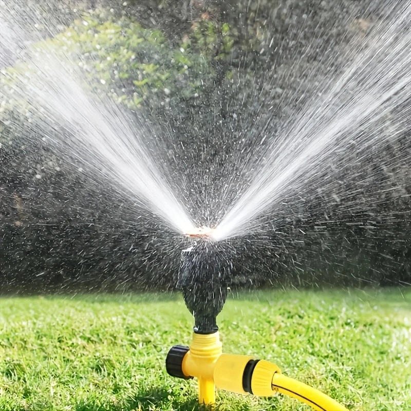 NEW 360 Degree Automatic Rotating Water Pipe Set Garden Lawn Sprinkler Yard Large Area Coverage Watering Irrigation Sprayer