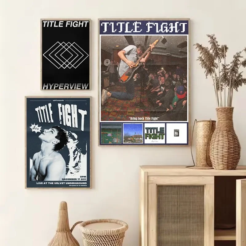 Rock Hardcore Punk Band T-Title Fight Shed Music Album Tracklist Singer Poster Canvas Painting Wall Art Pictures Home Decor