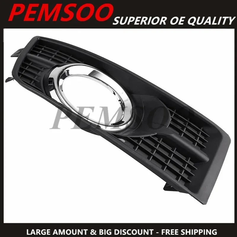 

Front Bumper Fog Light Frame Grilling Cover Fog Lamp Garnish Hood For Cadillac Srx 2010-2016 25778388 Left