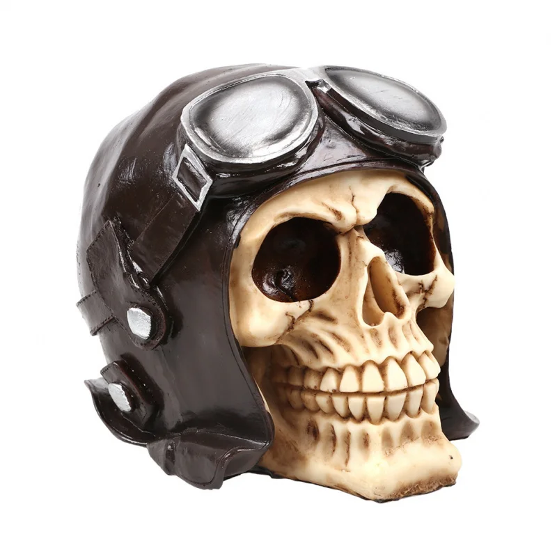 Head Resin Halloween Gift Personalized Ornament Home Decor Skull