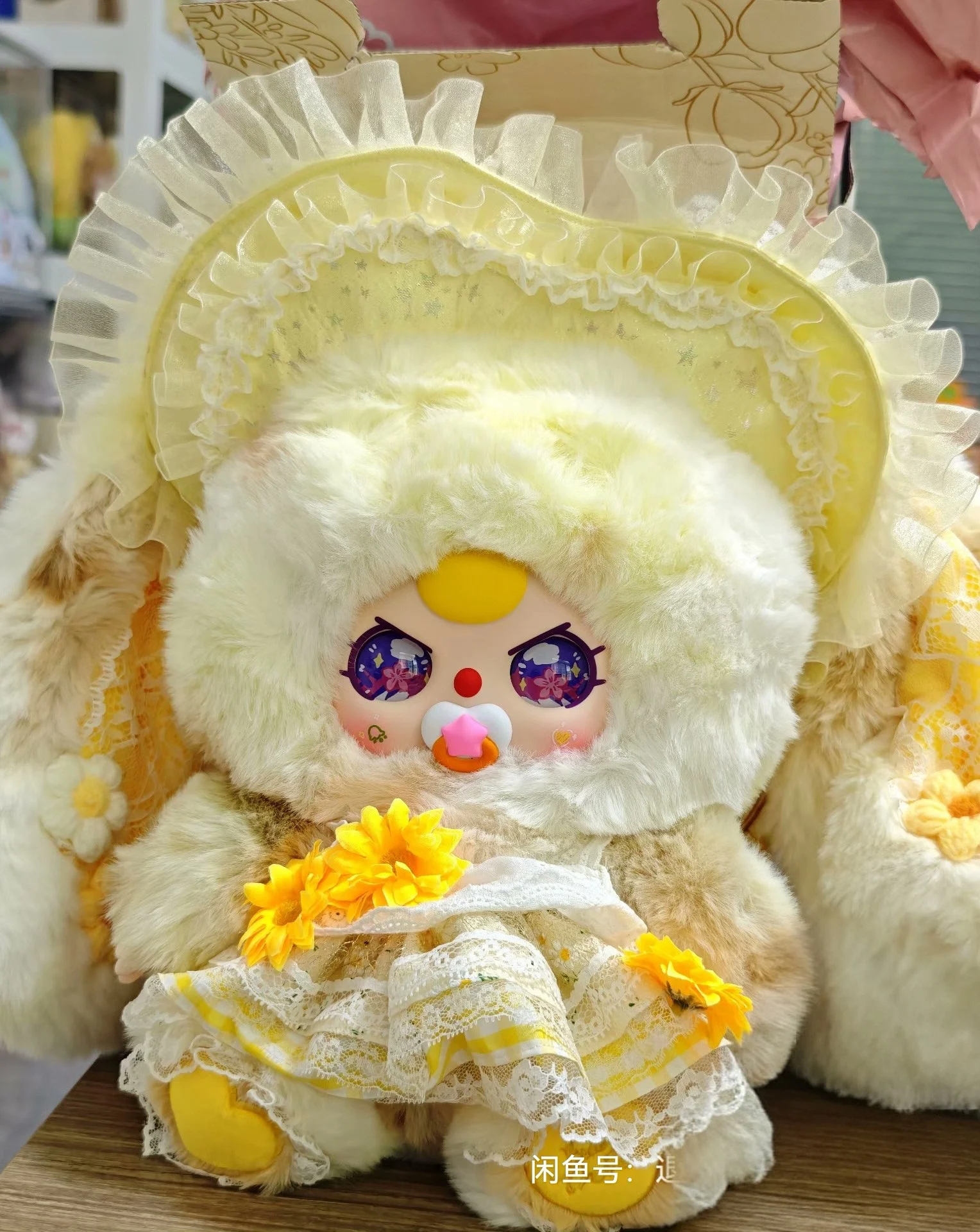 

New Baby Three Cute Rabbit Doll Blind Box 400% Sun Bloom Series Collectible Home Decor Gift For Girls And Doll Lovers