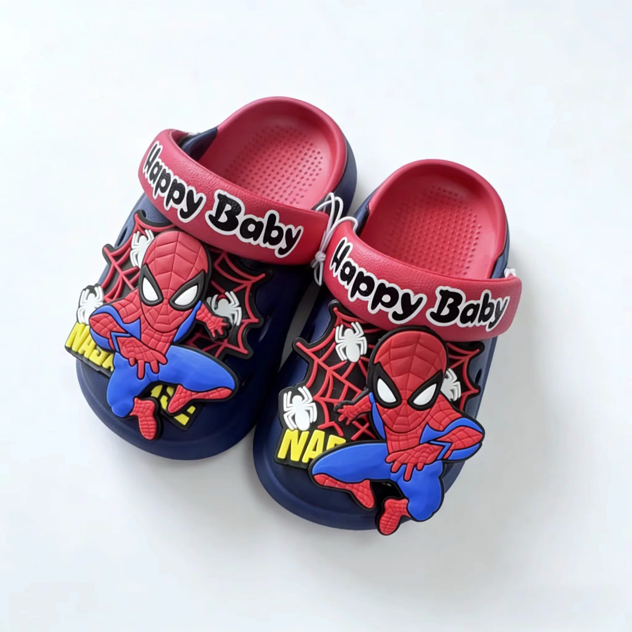 

Children Garden Shoes Baby Boy Girl Cartoon Spider Man Sandal Summer Slipper Kid Indoor Non-slip Beach Sandals 13-18cm