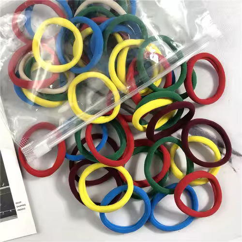20/50PCS/Set Hair Bands for Women Girl Basic Hair Rubber Ties Ropes 4cm Simple Elastic Headband Hair Accessories Ponytail Holder - Image 30