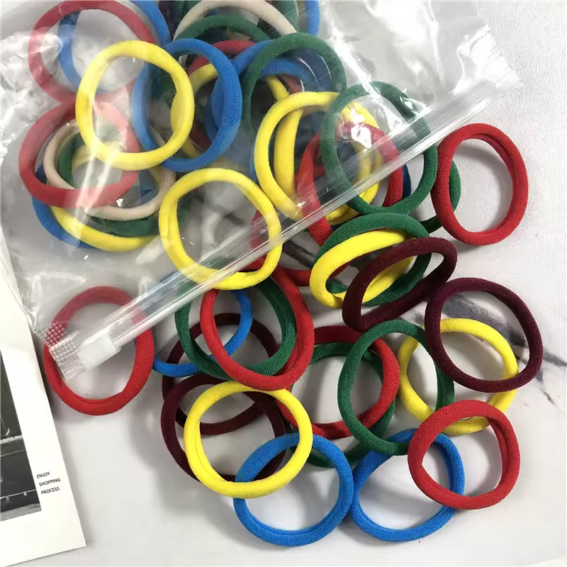 20/50PCS/Set Hair Bands for Women Girl Basic Hair Rubber Ties Ropes 4cm Simple Elastic Headband Hair Accessories Ponytail Holder - Image 30