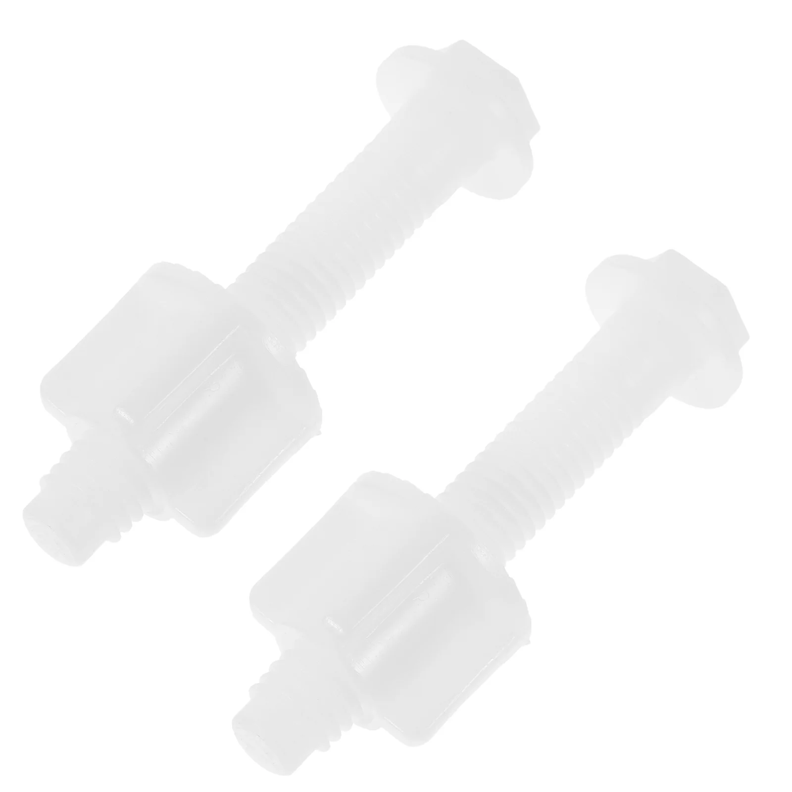 

2Pcs Toilet Seat Cover Screws Pom Material Replacement Bolts Toilet Seat Hardware Repair Kit Secure Fixing for Bathroom Hotel