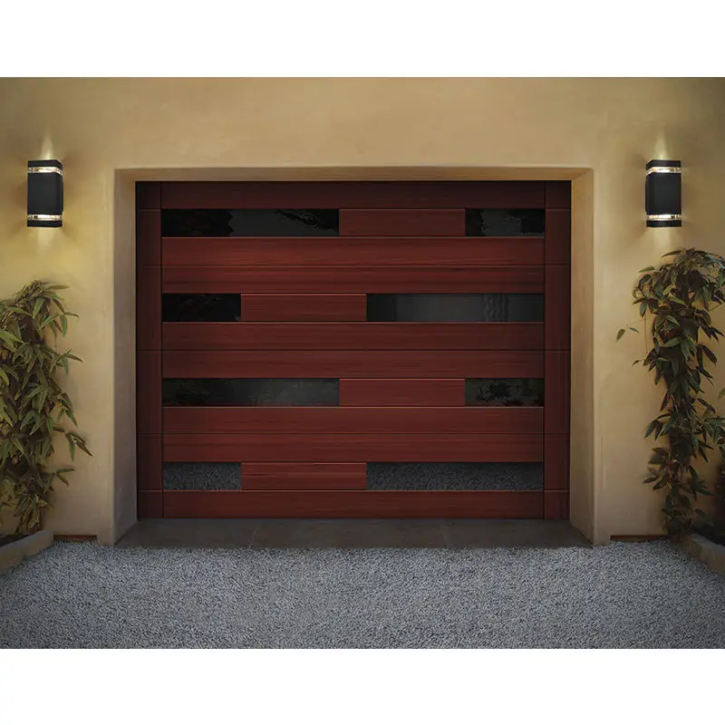 Industrial Grade Heavy Duty Aluminum Household Garage Door Surface Polishing Fashionable Intelligent Theft Proof Garage Doors