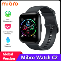 Original Mibro C2 Smart Watch Global Version 1.69in HD Screen Sleep Blood Oxygen Heart Rate Monitor Sports Waterproof Smartwatch
