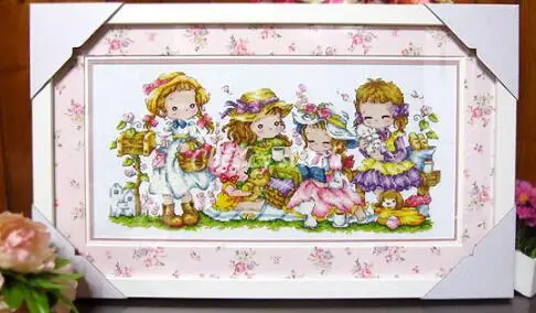 Lovely Counted Cross Stitch Kit for Girls and Women, Elegant Lady, Woman Elegance, Beauty, SO, 11, 14, 18, 28, 25, 22, 16CT