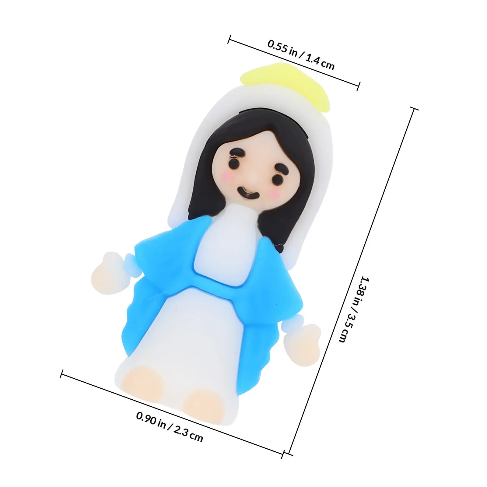 Ornament Jesus Sculpture Home Decor Statue Religious Resin Halloween Christmas Baptism Favor Baptism Party Favors 10Pcs
