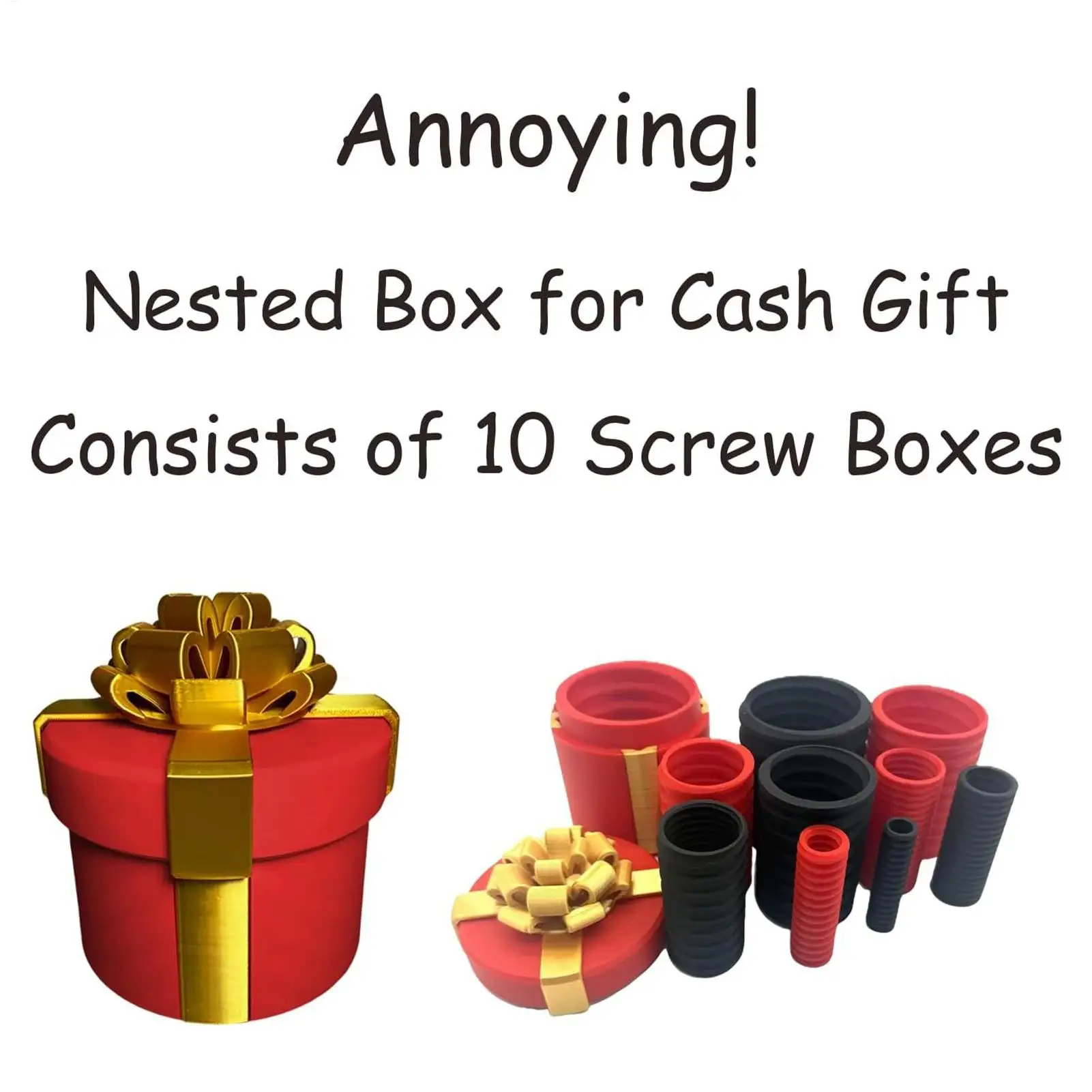 إعلانات متداخلة المسمار هدية صندوق مضحك المزحة عيد الميلاد مفاجأة هدية صندوق الجدة هدية عيد الميلاد مضحك المزحة هدية للأصدقاء #4