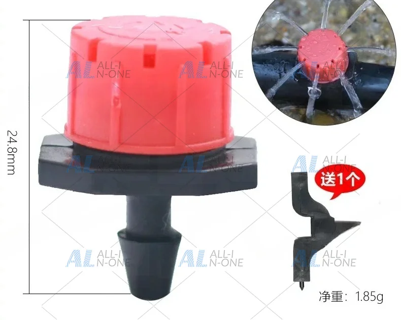 果樹点滴灌漑、完全装備セット：点滴チューブ、エミッター、圧力調整器、流量調整器