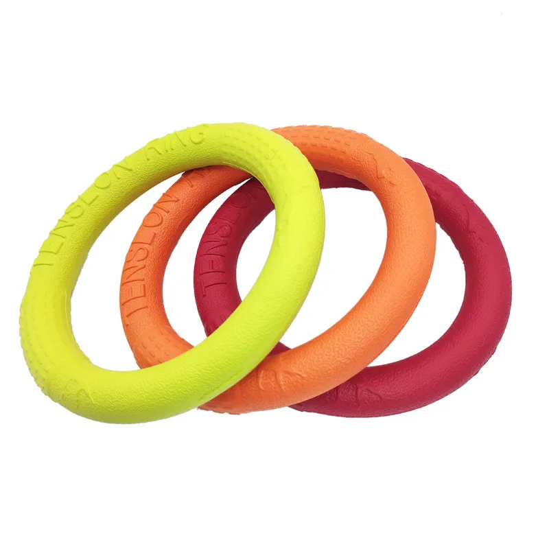 Pet Toys Dog flying disc Training Pull Ring Anti-bite Interactive Supplies Bite-resistant Grinding Teeth Cleaning Chew Toys