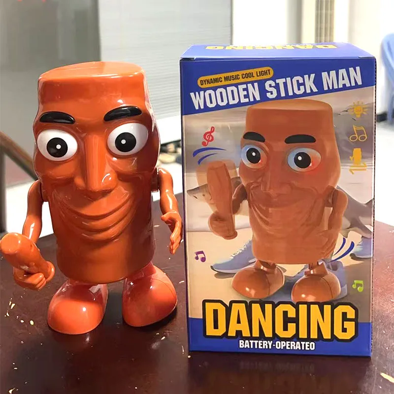 

Фигурки Tungtung Sahur, игрушки с музыкальным светом, светящийся звук, креативная игрушка для детей, рождественские подарки, декор комнаты