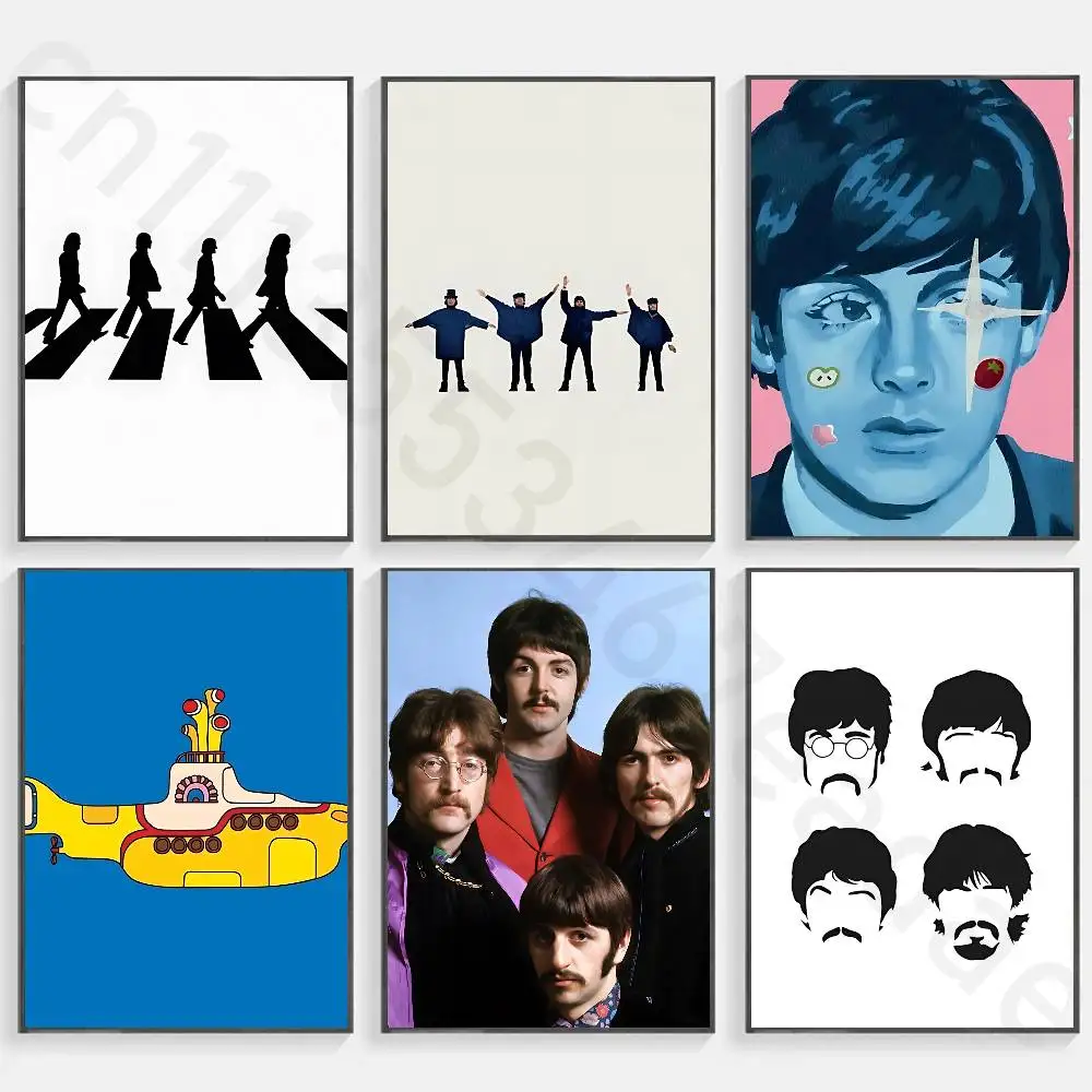 The B-Beatles Band  Classic Poster Wall art print art suitable for living room bedroom bar parlor home decoration gift