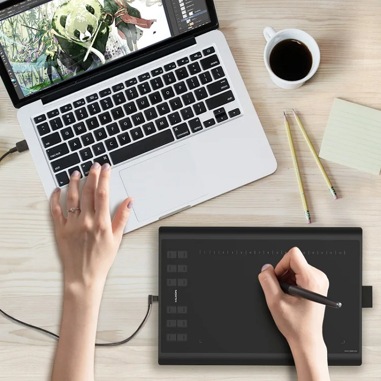 Cheap Price 1060plus for Schools and College 10 Inch Pen Tablet Graphic Grafik Tablet with Memory Card