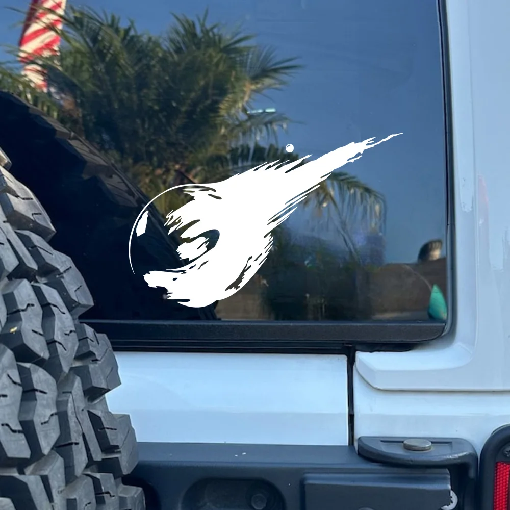 

1 шт., белая наклейка с метеоритом «Комета» (6 x 3,82 дюйма) — самоклеящаяся водонепроницаемая наклейка для автомобиля, ноутбука (просто наносится)