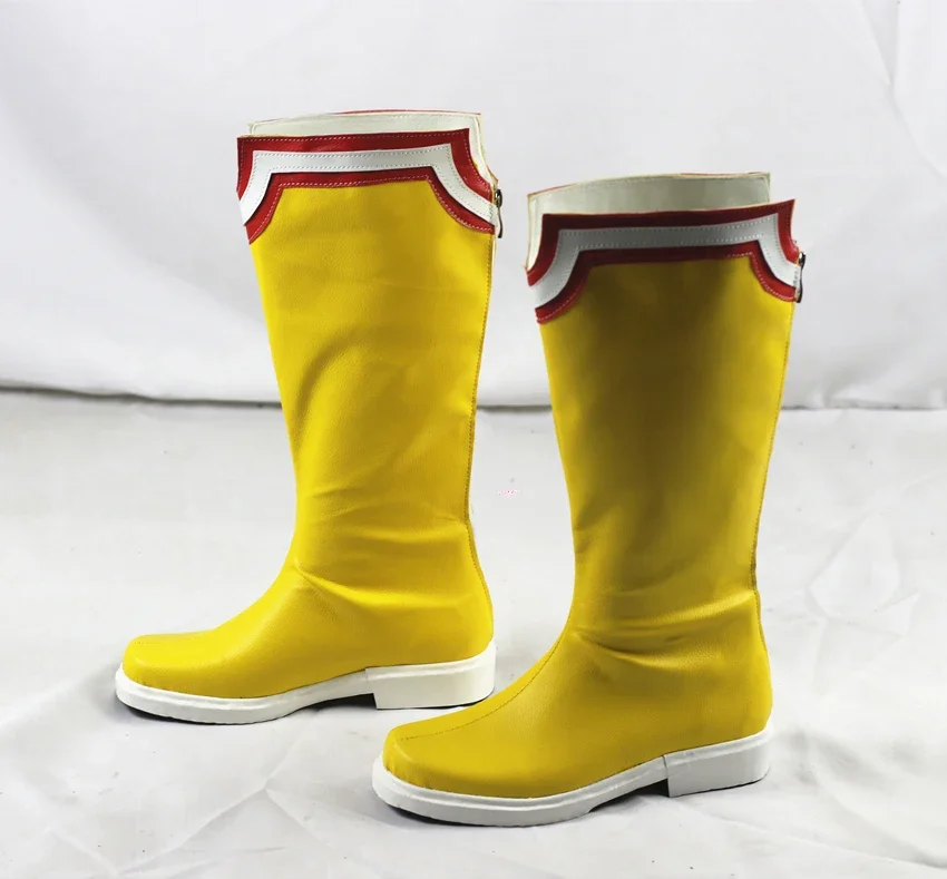 All Might Scarpe Cosplay Stivali di Carnevale di Halloween Scarpe in pelle PU Puntelli Cosplay Anime realizzati su misura