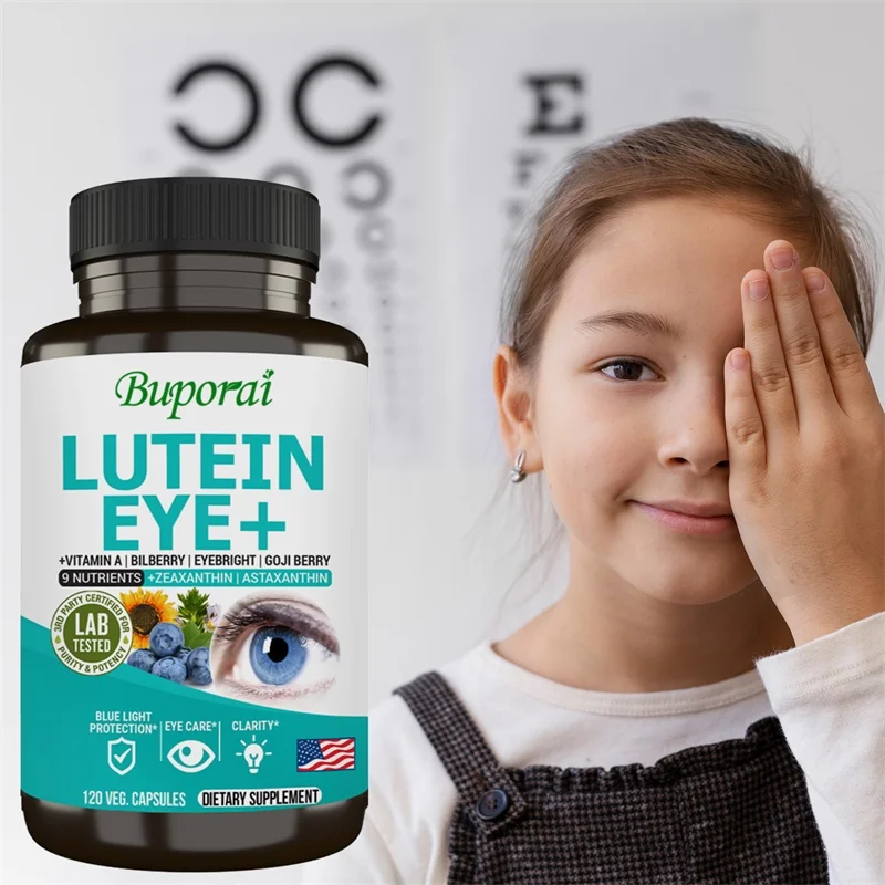 Lutein Eye + Vitamin - Relieve Blurred Vision and Dry Eyes, Reduce Eye Fatigue, Improve Visual Function, and Maintain Eye Health
