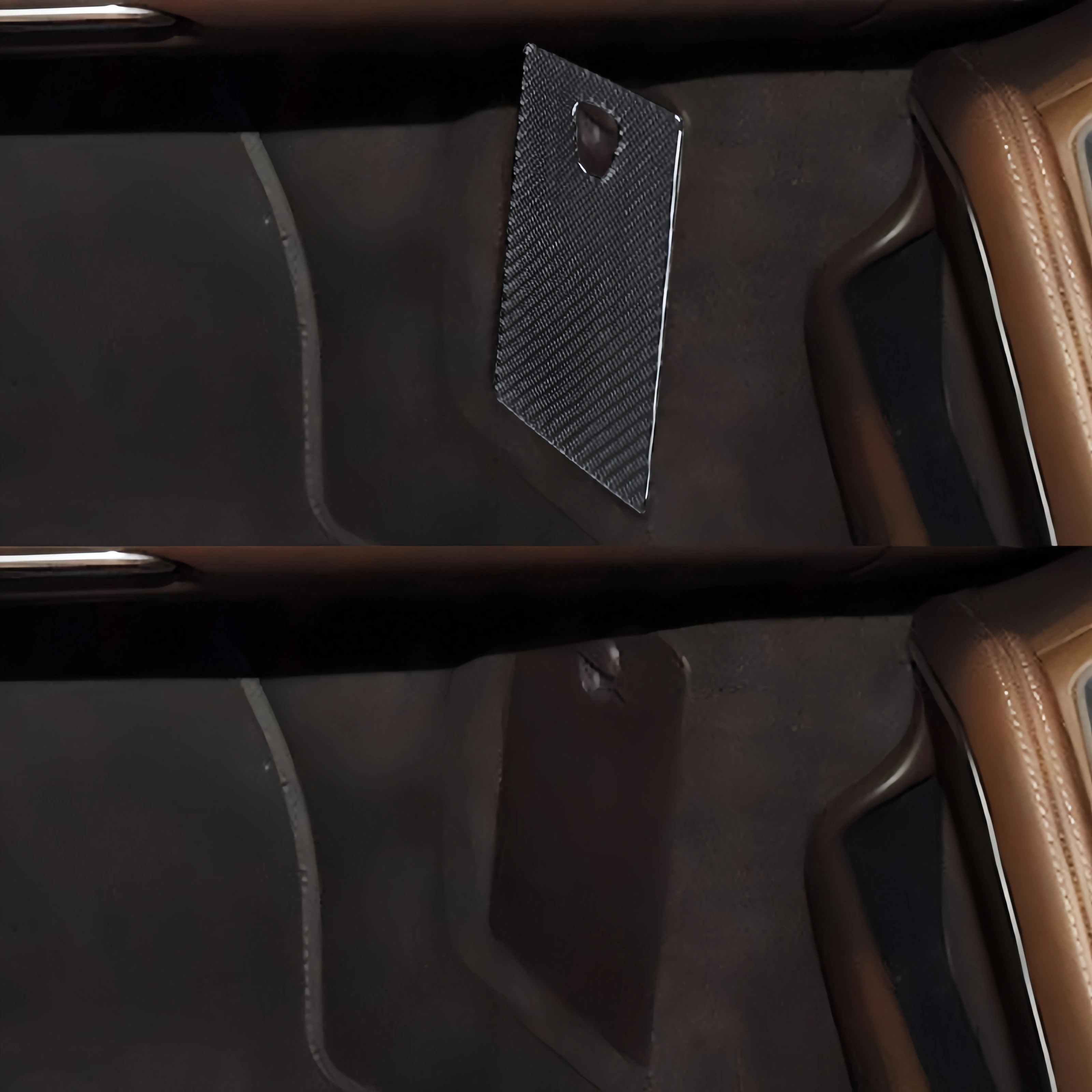 For Porsche 718 982 Boxster Cayman 16-22 Carbon Fiber Car OBD Interface Panel Trim Cover Decorative Sticker Interior Accessories