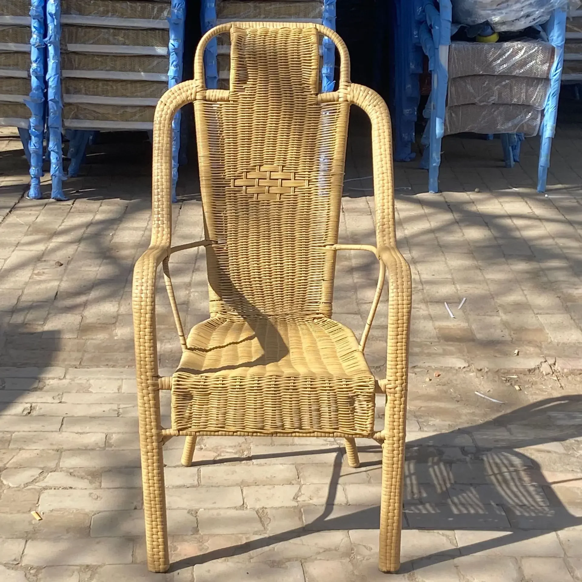 

Outdoor leisure tables and chairs High courtyard chairs Balcony Home garden rattan weaving