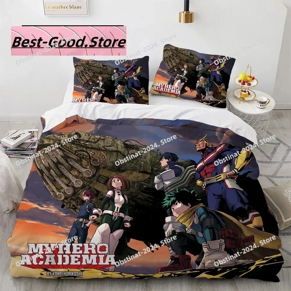 3D Anime My Hero Academia Bedding Set Printed single Comforter Quilt Bed Cover Duvet Cover Pillow Case 3 Pieces Kids Adult Size