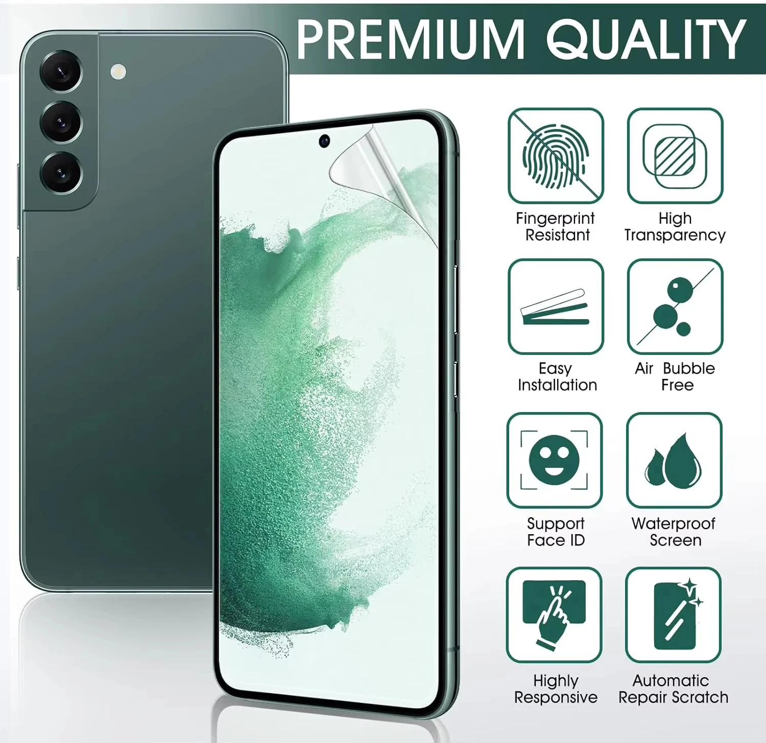 

2 шт. мягкая гидрогелевая пленка для Samsung Galaxy S26 Ultra S25 S24 FE S23 S22 S21 S20 A56 A55 A54 A53 A52, защитная пленка на весь экран