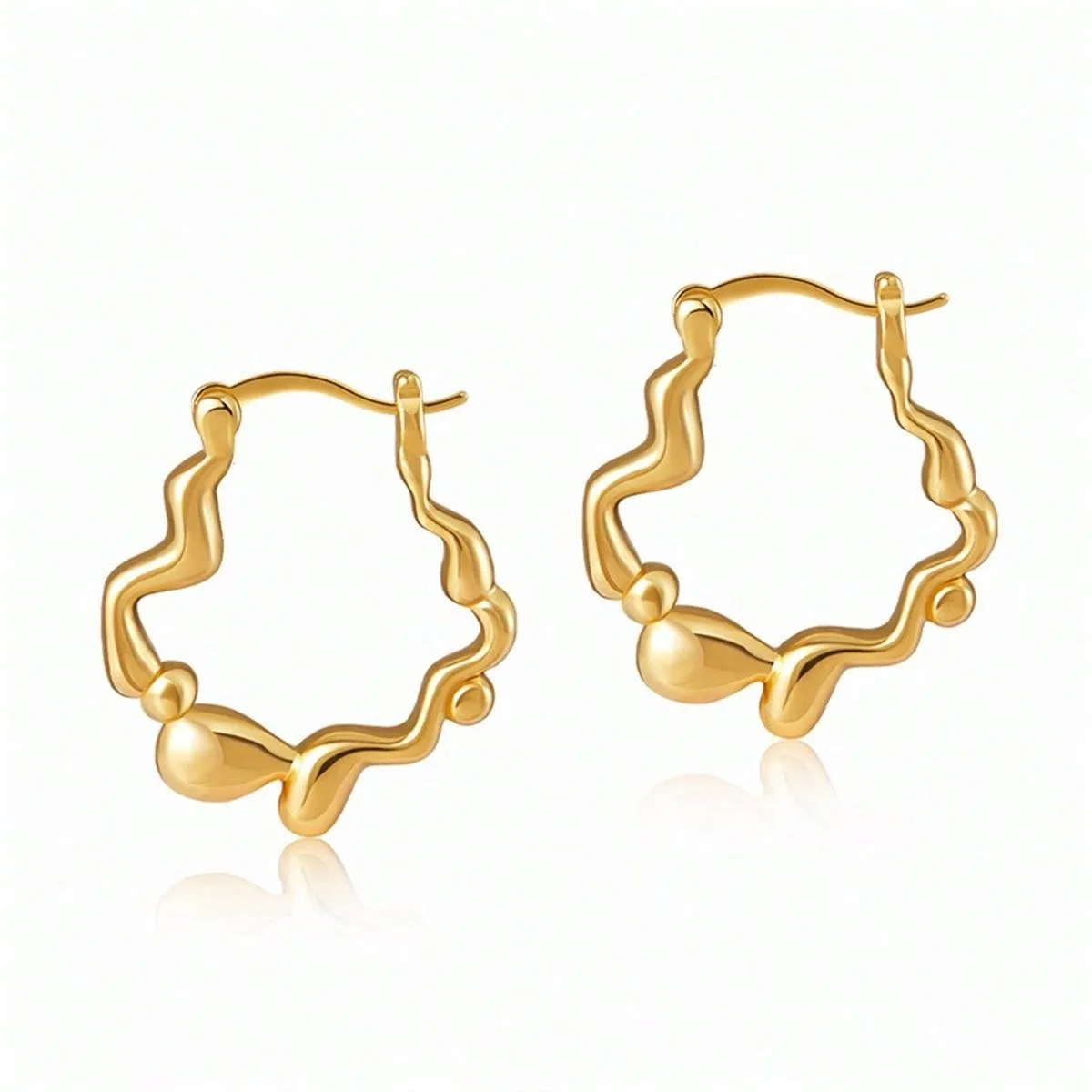 

Retro irregular women's earrings, high-end temperament versatile exquisite niche ear buckles