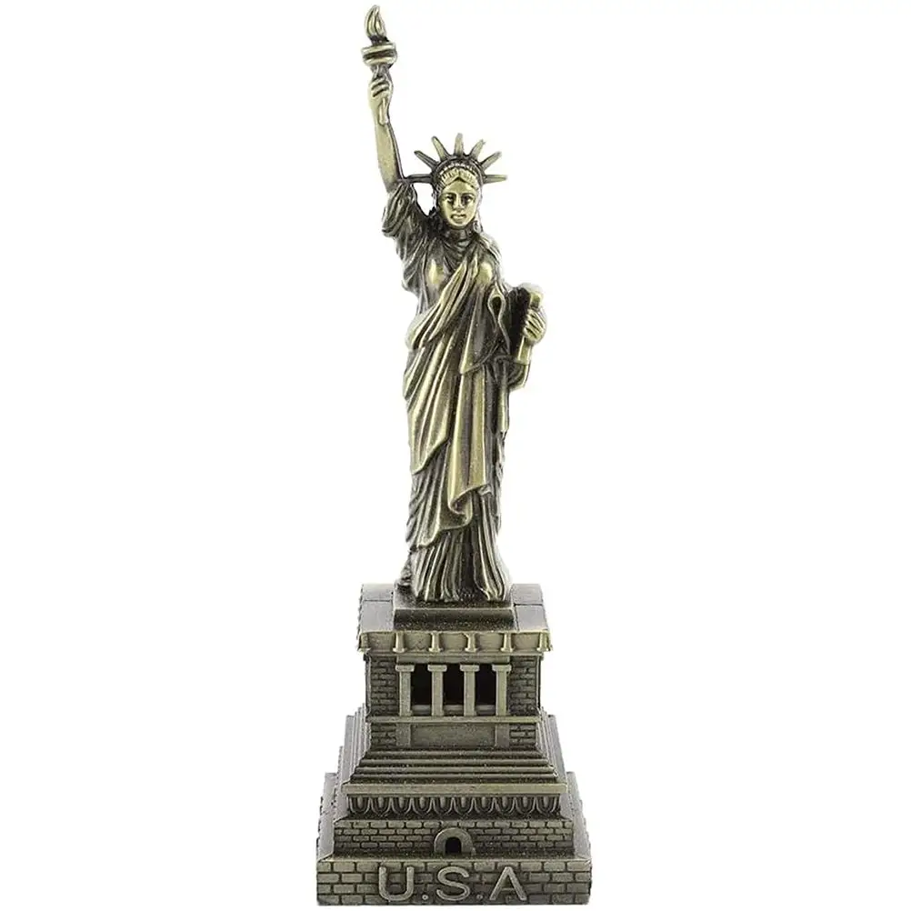 

Metal Statue Desk Ornament for Table Adornment Home Yard Decor Garden Decor Mini Model Liberty Ornament