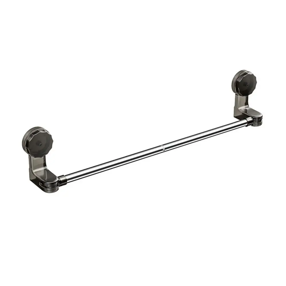 Durable Suction Cup Towel Rack Adjustable Retractable Towel Bars Multipurpose Wall Mounted Clothes Drying Rack