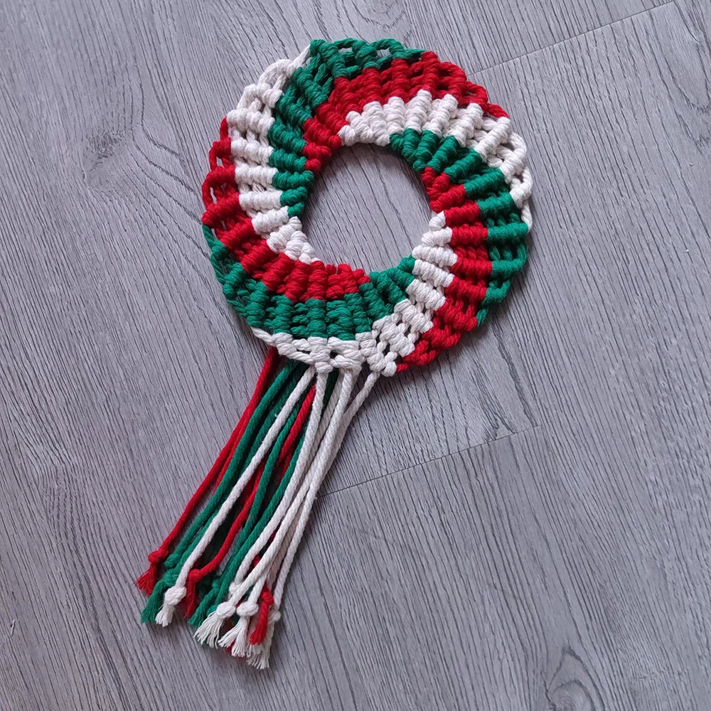 Weaving Christmas Wreath Decoration, Hanging Wall Hanging, Simple Household Accessories, Children's Room