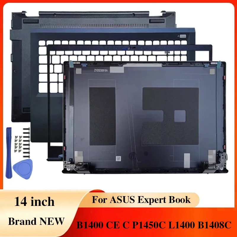 For ASUS B1400 CE C B1401 L1401 L1400 B1408CLaptops Case Notebook LCD Back Cover/Front Bezel/Hinges/Palmrest/Bottom Accessories
