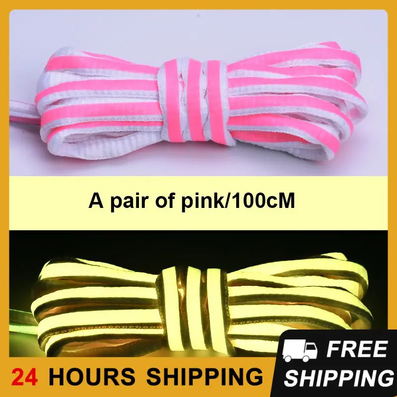 Elastic Luminous Shoelace Shoe String 1 Pair Of Shiny Shoelaces Shoelace High Quality Elastic Fluorescent Shoelace For Women Men