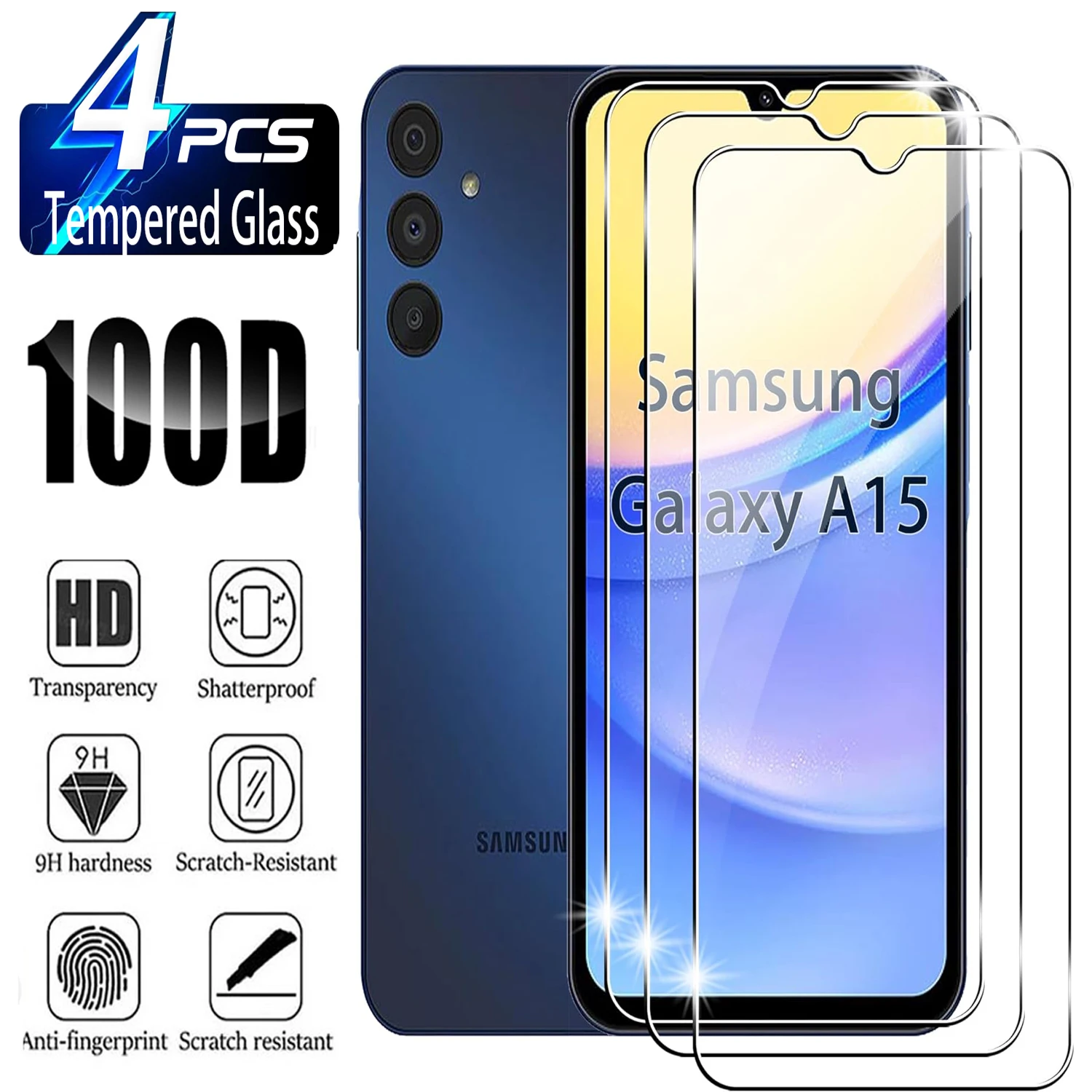 

For Samsung Galaxy A15 4G/5G HD Screen Protector Tempered Glass