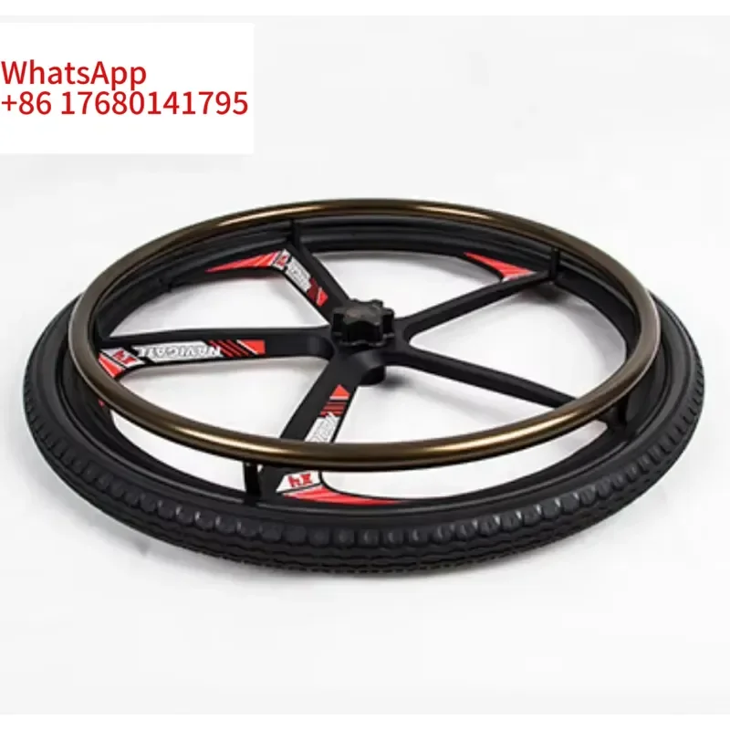 A Pair Wheels And Tires For Electronic Wheelchairs