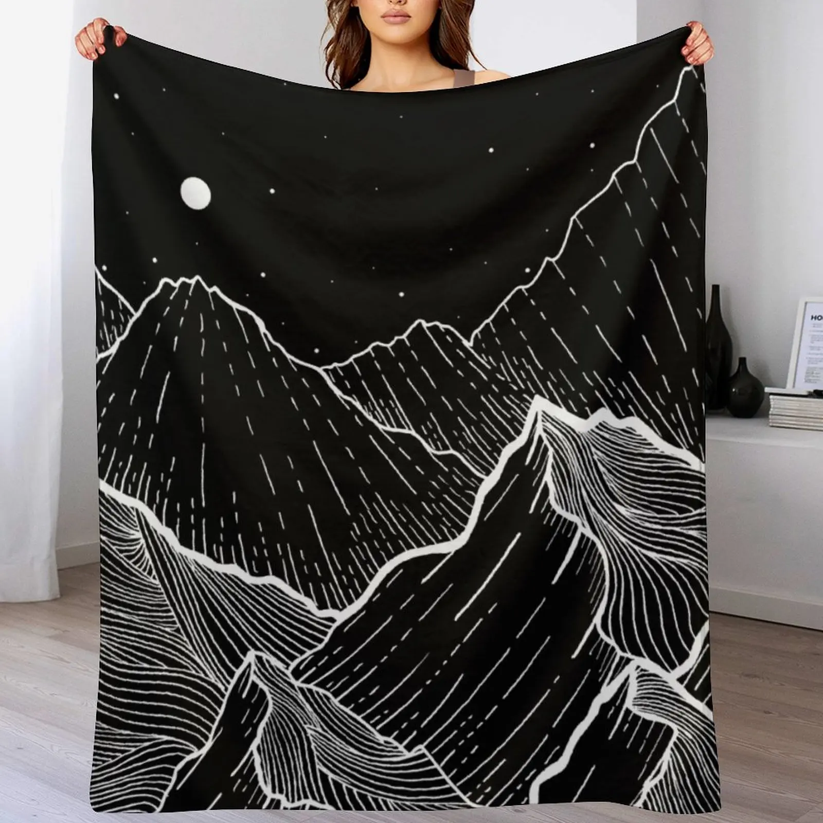 

Sea Mountains Throw Blanket Fuzzy Plush Throw Blanket for Sofa Chair